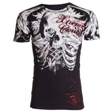 Xtreme Couture AFFLICTION Men T-Shirt PERSIMMON Skull Tattoo